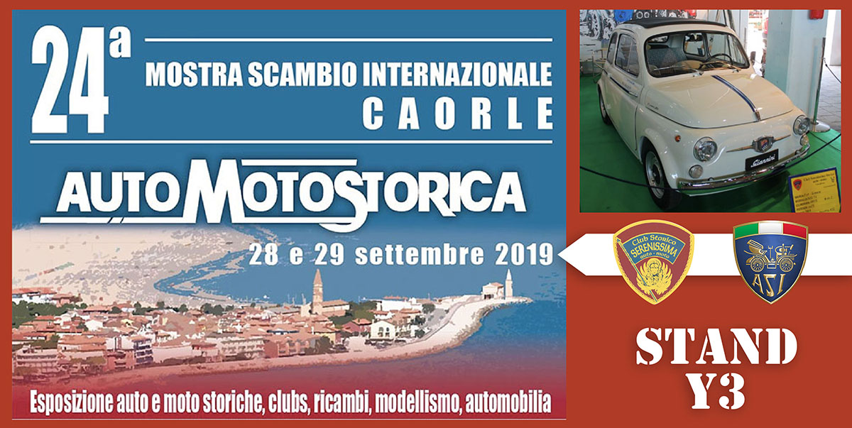 28 e 29 Settembre 2019 | 24° Mostra Scambio Internazionale Auto Moto Storica